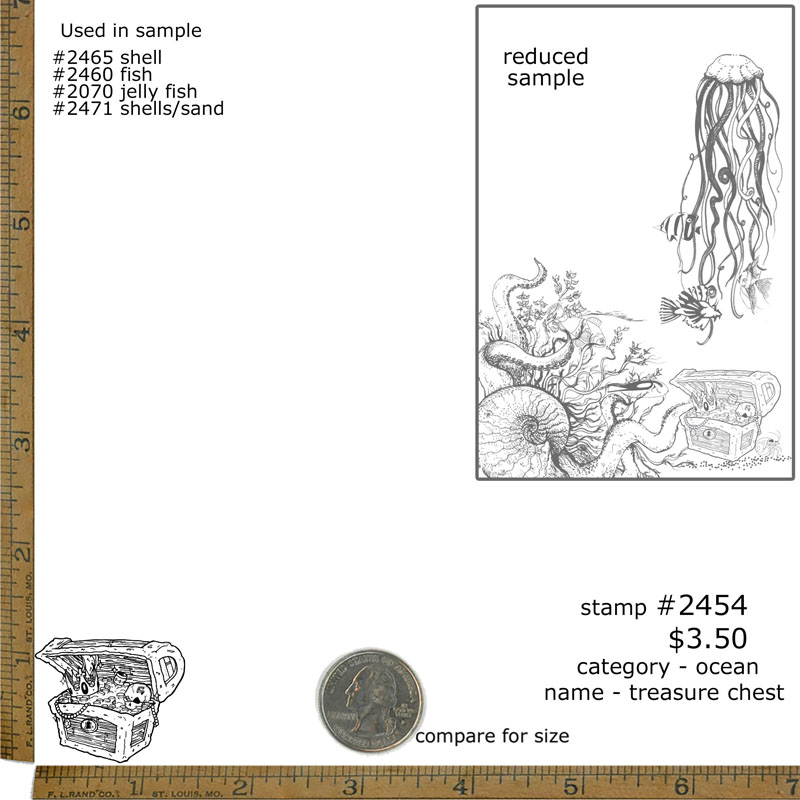 #2454 - Treasure Chest - Ocean